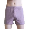 Underbyxor sexiga randiga män underkläder Bekväma boxare trosor Löst fit manliga trosor m 3xl storlekar flera färger tillgängliga