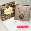 Autres ensembles de bijoux Classique Single Stone Vis Love Collier pour Femmes Fille Slide Pendentif Collier Colliers Collier Femme 316L Titane Acier Célèbre Marque Bijoux T2E