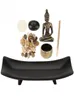 1 Set Zen Zen Garden Relax Buddhism Candlestick rökelsehållare Möbler Artiklar Rökningsbrännare för hemdekoration Gåva Y2001099033043