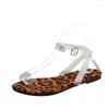 Hausschuhe Schuhe Frau 2024 Sommer Glitter Rutschen Kreuz-Gebunden Niedrigen Gummi Flip-Flops Flache Gelee Hawaiian Leopard Skandale Kristall PU