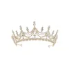 Accessori per capelli per donna Corona di fiori Ragazza Fascia barocca Sposa Corone nuziali Tiara di diamanti Diademi in stile coreano Gioielli di moda