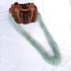 Długie prawdziwe norek futrzak zastępujący pasek Naturalny futra torebka ramion 120 cm naturalny zimowy futra 240111