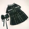 Vêtements pour chiens Pet Automne / Hiver Robe Mignon Chapeau Bow Manteau De Laine Vêtements Maltese Teddy Cat Robes Pour Petits Chiens Chiot Vêtements