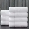 Handduk 1 st bomullskvalitet Vita tvättdukar Små handdukar förtjockat Microfiber Tyg Soft Home El