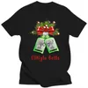 Magliette da uomo Gingle Bells Christmas Tops Tee T Shirt Gin Tonic Fan Idea regalo Present Men Lady L360 Round Ne Tops T-Shirtyolq