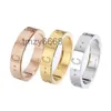 Band Rings Fashion Europe Style Ring Designer Plain Lucury Steel Engraved Letter G Mens Women Jewelry Man High Quality Casual 2024 för KMKR