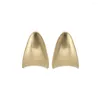 Stud Earrings Arc Shape 2024 Trend For Women Girls Gold/silver Color Metal Jewelry Gifts