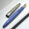 Nowy luksus MSK-149 Tłokowe wypełnienie klasyczne fontanna Pen 4810 NIB Black Blue Business Business Business