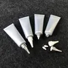 Gloss 30ml Sier Tubo di plastica in alluminio Vuoto Bottiglia morbida 30g Trucco riutilizzabile Lip Gloss Crema per le mani Contenitore per spremere Spedizione gratuita