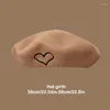 Beret Love Heart Beret Fashion Women Octagonowa czapka setro retro Internet Celebrity Painter Tour