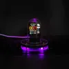 Ночные огни в стиле киберпанк Nixie Tube Clock Смарт-сеть Wi-Fi автоматически обновляет цифровой компьютер Настольные украшения Night Light YQ240112