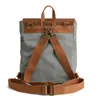 vintage canvas backpack women retro back bags crazy horse leather female travel bags shoulder bags 240112