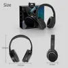 Headphones Shoumi 20 Hour TF SD Card Play Headphone Wireless Bluetooth Headset Hifi Earphones with Microphone Support Mp3 Player FM Wired