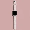 Designer silicone apple watch band 38 40 41 42 44 45 49 mm l flor relógios pulseira para iwatch 9 8 7 6 5 se pulseiras de moda de luxo