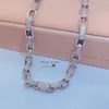 Passe o Diamond Tester Hip Hop Iced Out Moissanite 8mm Square Box Link Chain