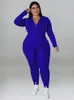 Wmstar Plus Size Zweiteiliges Outfit Hoodies Sweatsuit Leggings Hosen Sets Solide Stretch Passender Großhandel Drop 240111