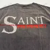 Herrt-shirts vintage Saint Michael T-skjorta män kvinnor 1 1 hög kvalitet tvättad tee topp T240112