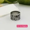 Bandringar modedesigner sterling silver ringar smycken kvinna man par älskare vigselring lovande ring förlovningsringar 8xw1