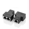 RJ45-Netzwerk-Straight-Through-Kopf-Drei-Wege-Kopf RJ11/RJ45-Splitter 8P8C Ein-zu-Zwei-Drei-Wege-Konverter