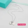 Collares pendientes amor corazón diseñador collar para mujer para hombre joyería de lujo carta chapada en oro cadena de plata mujer colgante collares diseñador moda metal navidad