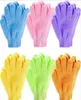 Bath Glove Kid039S Washcloths Tyghandduk Solid Children039S Finger Gloves Nylon Massage Dusch Bubble Tool Dead Skin Cell R3930503