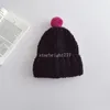 Koreaanse Stijl Meisjes Gebreide Muts Met Kleurrijke Kleine Pom Pom Bal Winter Warm Kids Baby Boy Skullcap Motorkap Bebes Gorros