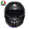 Spring AGV E05 Motorcycle Helmet Carbon Fiber Italian Open Face Double Lens Full Running DSKJ