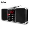 Lefon Digital FM Radio Receiver Speaker Stereo MP3 Player Suporte TF Card USB Drive Display LED Tempo Desligamento Rádios Portáteis 240111