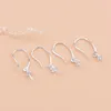 Stud Earrings S925 Sterling Silver Diy Making Accessories Female Pearl Disc Ear Hook Jewelry Material