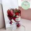 Decorative Flowers 1Bunch Mini Soap Carnation Rose Artificial Flower Wedding Party Souvenirs Mother's Day Teacher's Gift Home Decor