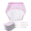 6pc bébé pantalons d'entraînement enfants étude couche-culotte sous-vêtements infantile apprentissage culotte né bande dessinée couches Trx0001 240111