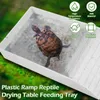 Fournitures pour reptiles Plate-forme de baignade pour tortues Grande capacité Réservoir d'élevage d'animaux de compagnie antidérapant Modèle de jeu Bassin de bain pour reptiles Terrasse pour tortues Fournitures pour animaux de compagnievaiduryd