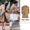 Maxmaras Womens Cashmere Coats Wrap Coat Camel Hair Wool 1114 Womens All Mid Length Tigre