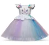 Nuevo vestido encantador para niña, vestidos de princesa de flores a la moda, vestido de fiesta bonito para niños, vestido de boda Pettiskirt9840353