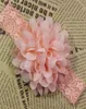 Baby Hair Accessories 18pcslot Chiffon Flower Newborn Headband Elastic Lace Bows For Girls Baby Hair Bows Hairbands For Girls1 755211033