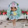 ICY DBS Blyth Puppe 16 Bjd Gelenkkörper schwarze Haut inklusive Kleidung Schuhe lässig mit 30 cm Spielzeug Geschenk 240111