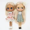 Icy DBS Blyth Doll BJD Neo Blonde Golden Champagne Hair Straight Tan Skin Shiny Face Dark Joint Body Anime Girls Gift 240111