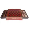 35pcsset High-end Collectibles Vintage Chinese Terracotta Krijgers Schaakbordspellen Set Cadeau voor Leiders Vrienden Family240111