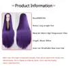 Meifan Synthetic Lolita Cosplay Wig Blonde Blue Red Pink Green Purple Hair for Cosplay Party 100cm長さの女性用240111