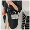 Evening Bags Party Small Square PU Shoulder Chains Hasp Alligator Handle For Ladies 2024 Fashion Bolsa De Ombro Corrente