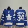 Hommes # 34 Auston Matthews Jersey 16 Mitch Marner 90 Ryan O'Reilly 91 John Tavares Auston Matthews Hockey Jersey EN STOCK EXPÉDITION RAPIDE S-XXXL