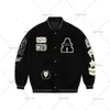 European and American fashion embroidery oversized baseball jacket mens Y2K street hiphop Harajuku loose button womens 240112