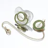 MIYOCAR Lovely bling Custom baby pacifiers and clipsholder kit with name Adorned Elegant Green s for boy girl 240111