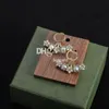 Designer Färgglada kristallörhängen Studs Smycken Stylish Shiny Diamond Earring Dingle Earrings With Box Set