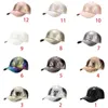 Ball Caps Unisex Rimpel Gebarsten Kunstleer Honkbal Glanzend Metallic Voor Snapback Hoed