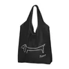 Boodschappentassen Recycling One Line Face Art Bag Dames Tote Draagbaar Pablo Picasso Boodschappen Shopper