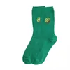 Chaussettes Bonneterie Automne/Hiver Brodé Fruits Coton Femmes Pile Vintage Bas Livraison Directe Otwst