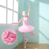 Mädchen Ballett Kleid Kinder Trainingsrock Kinder Kostüm Trikot Für Gymnastik Tutu Klassische Tanzkleidung Kurze Lange Ärmel 240111