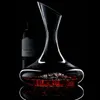 Creatieve ijsbergwaterfles met houten bal rode wijnfles loodvrij kristalglas deluxe verdikt highend 240111
