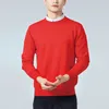 Herrtröjor Autumn Winter Men Sweater Soft 100%Cotton Keep Warm Sticke Harmont Brodery Oneck Långärmad solid Blaine 230828